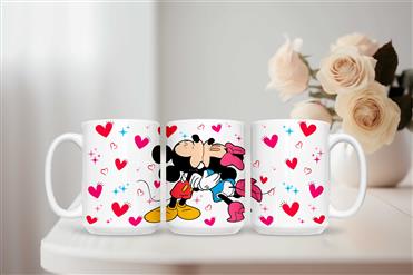 Mickey and Minnie Kiss Me